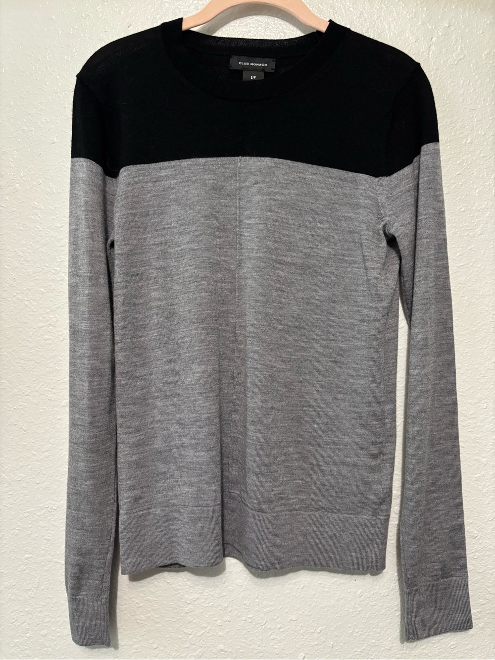 Club Monaco Colorblock Crewneck Sweater S